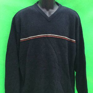 American eagle men's navy blue color V-neck sweater SIZE--XL